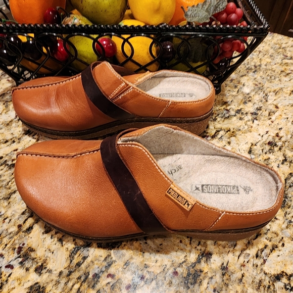 PIKOLINOS mule tan leather - Picture 2 of 4